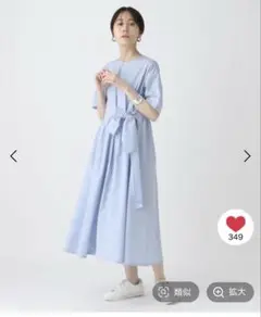 Elura アイロンいらずハリ感ワンピース