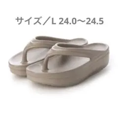 【試着のみ】EVOL 軽量厚底ソフトトングリカバリーサンダル IU5152