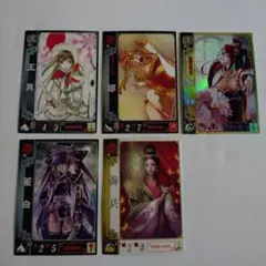 三国志大戦2 涼　他　女性カード　5枚　貂蝉　董白　王異　鄒　樊氏