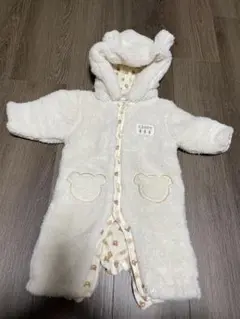 フード付きクマ耳ロンパース 50-60cm