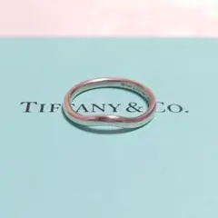 TIFFANY ティファニー カーブドバンドリング 8.5号