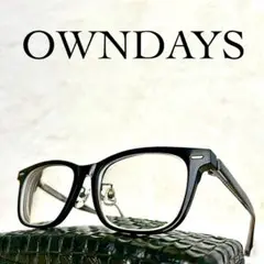 極美品　OWNDAYS×John Dillinger　メガネ　ブラックフレーム