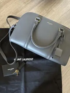 【お値下げ中】サンローラン バッグ ベイビーダッフルロック グレー