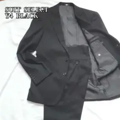 SUIT SELECT スーツセレクト Y4 ビジネス ブラック ストライプ