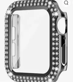 【新品】Apple Watch ケース 44mm シルバー ストーン付き