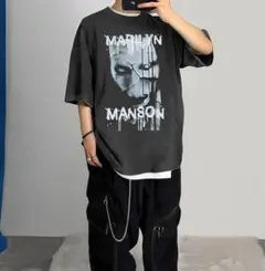 Marilyn Manson ロックTシャツ ヴィンテージ加工　マリリンマンソン