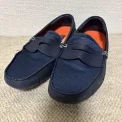 SWIMS 水陸両用　メッシュ素材　ペニーローファー　ネイビー