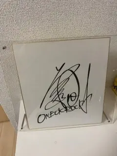 ONE OK ROCK　サイン色紙 ONE OK ROCK サイン色紙 レア コメント入り / ワンオクロック