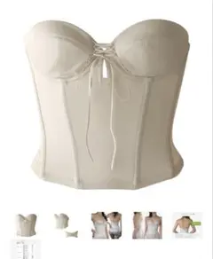 BRIDAL BEAUTY ブライダルインナー　ビスチェ　D75 ホワイト