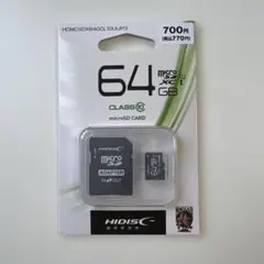 HIDISC 64GB microSDカード CLASS 10