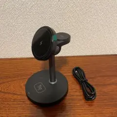 3in1ワイヤレス充電スタンド ブラック