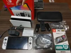 Nintendo Switch有機EL本体美品ハードケース保護フィルムセット