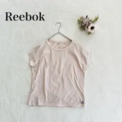 【リーボック】フレンチスリーブカットソー（M）クルーネック 英字ロゴ カジュアル