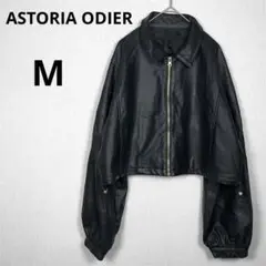 アストリアオディール M フェイクレザー ショートジャケット ブルゾン