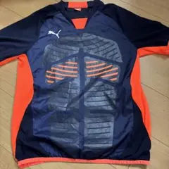 Puma ウィンドブレーカー　ネイビー×オレンジ　Sサイズ