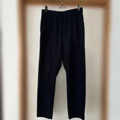 MUJI ネイビー　レディース　ストレッチ　テーパードパンツ
