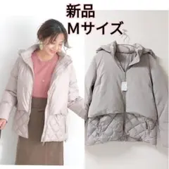 《JUSGLITTY》ショートダウンコート ピンクMサイズ