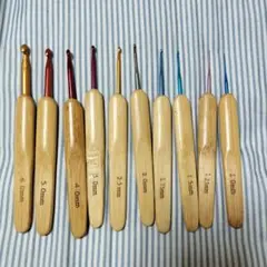 ★最終値下げ★バンブーかぎ針セット　10サイズ10本セット