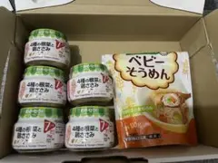 4種の根菜と鶏ささみ 5個 + ベビーそうめん