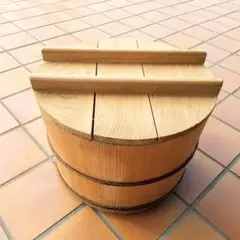 ⭕️古民家放出品⭕️ おひつ 蓋付き 木桶 インテリア 古道具 骨董 時代物
