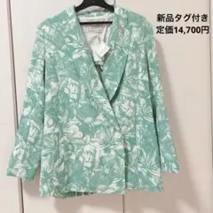 【新品】ラグナムーン　総柄ボタニカルジャケット　F 定価14,700円