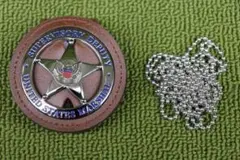 嵌込型US MARSHALS SUPERVISORY マーシャル バッジ 革 茶 m42674013188_1.jpg?1710130933