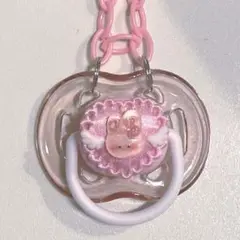 おしゃぶりネックレス ピンク サブカル 地雷系 量産 天使界隈 ハンドメイド