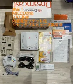ドリームキャストVA1基板 MilCD 電池ソケット化リセッタブルヒューズ交換済
