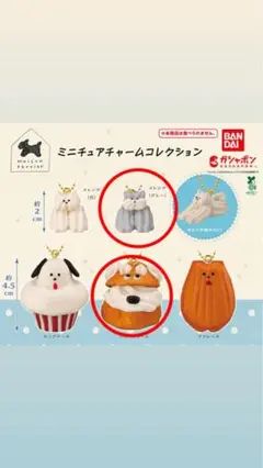 メゾンテリア　ガチャ　シュークリーム・メレンゲ（グレー）セット