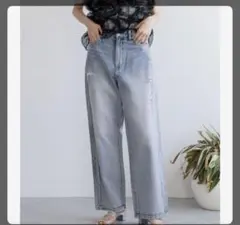 最終値下げ【今季人気完売商品】ワイドストレートパンツ　ローリーズファーム