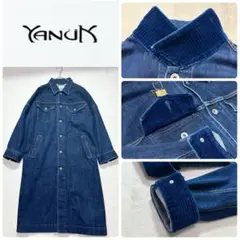 美品 YANUK ヤヌーク インディゴ コーデュロイ コート デニム ジャケット