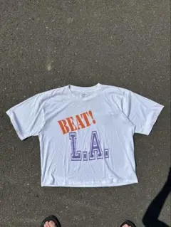 90s L.A. ヴィンテージ　tシャツ　古着　シングルアメリカ製　短丈