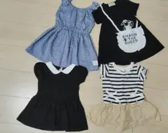 女の子　ワンピース　4着　80