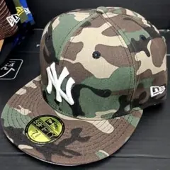 New Era 59FIFTY 迷彩キャップ サイズ7 3/8