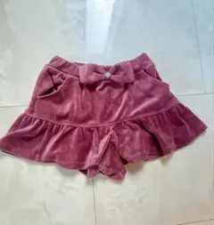 ベロア素材　キュロット　110