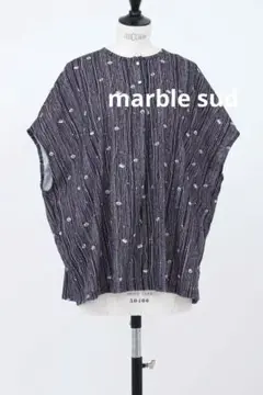 マーブルシュッド　クラゲレース刺繍チュニック　黒 マーブルシュッド⭐︎クラゲレース刺繍⭐︎チュニック⭐︎黒