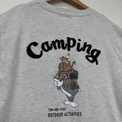 LOGOS ロゴス トムとジェリー アウトドア tシャツ トップス グレー XL