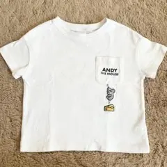 ANDY MOUSE アンディー 半袖 Tシャツ トップス ベビー 90 白