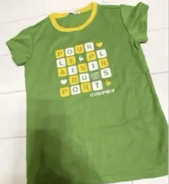 le coq sportif Tシャツ 160サイズ 緑　ジュニア　レディース