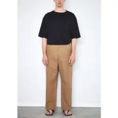 comoli 18ss コットンリネンオーバーパンツ