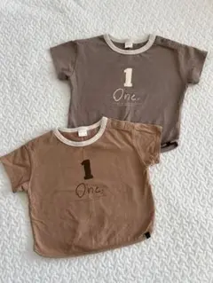 tete a tete バースデイ　90サイズ　半袖Tシャツ　双子　年子