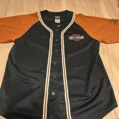 HARLEY-DAVIDSON 黒/オレンジ　L