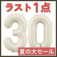 ナンバーバルーン オフホワイト　20歳　ハタチ　イベント お誕生日 数字 記念日
