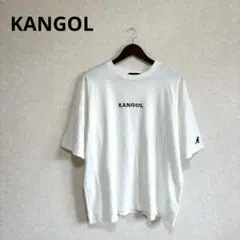 KANGOL カンゴール Tシャツ カットソー ロゴ刺繍 ホワイト F