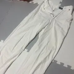 Ralph Laurenホワイト白 デニム パンツ チノパン 古着 ヴィンテージ