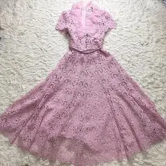 【25春新作★極美品】SelfPortrait ピンク レース ワンピース