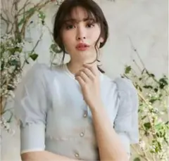 トップス Herlipto Organdy Volume Sleeve Knit Top Herlipto Organdy Volume Sleeve Knit Top - メルカリ