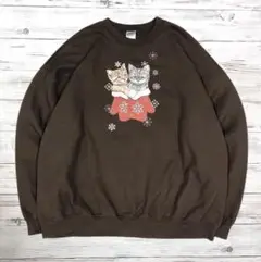 GILDAN スウェット デカロゴ ブラック 2XL 0448