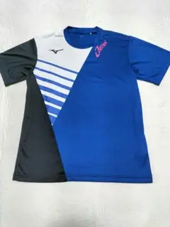 【美品】Mizuno JAPAN Tシャツ 青/黒 半袖 Ｍサイズ