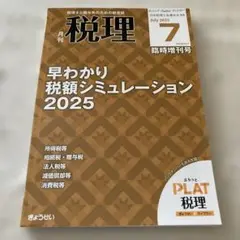 月刊税理　2025/07 臨時増刊号